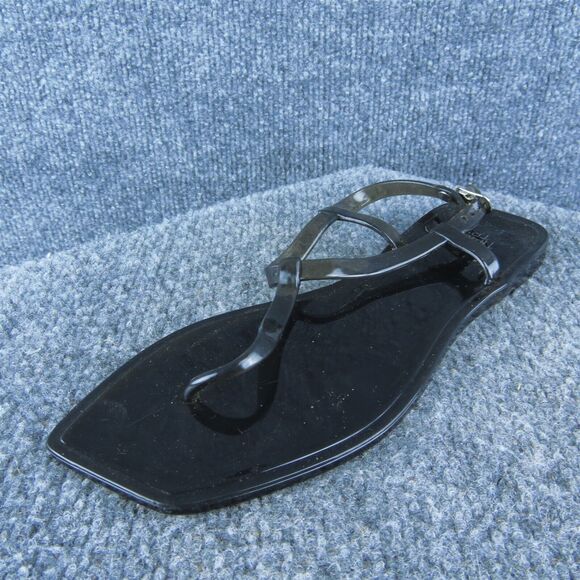 Time And Tru Women Thong Sandal Shoes Size 6 Medium‎ Clear Synthetic - Picture 1 of 9